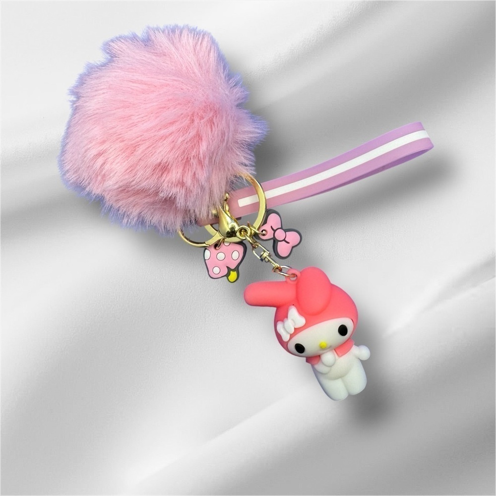 Melody Pink Puff Keychain